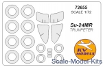 KVM72655 Mask for Su-24MR and wheels masks (Trumpeter)