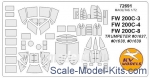 KVM72691 Mask 1/72 for FW-200C-3, FW-200C-4, FW-200C-8 Condor