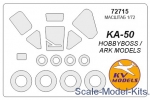 Decals / Mask: Mask for Kamov Ka-50 and wheels masks (Hobby Boss), KV Models, Scale 1:72