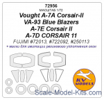 KVM72956 Mask 1/72 for Vought A-7A Corsair-II VA-93 Blue Blazers/A-7E Corsair II/A-7D CORSAIR 11 (Fujimi)