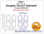 KVM72958-01 Mask 1/72 for Douglas TA-4J/F Skyhawk (Double sided) + wheels masks (Fujimi)