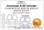KVM72963-01 Mask 1/72 for Grumman A-6E Intruder (Double sided) + wheels masks (FUJIMI)
