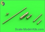 AM-48-089 MiG-15 & MiG-15bis - 37mm and 23mm gun barrels set, antenna base & Pitot Tube