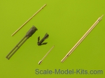 AM-48-126 Mi-24 (Hind D/E) - JakB-12.7 machine gun barrel and DUAS probe (metal and resin parts)