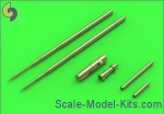 AM-72-071 MiG-17A/P/F (Fresco A, B, C) - 37mm and 23mm gun barrels set & Pitot Tubes