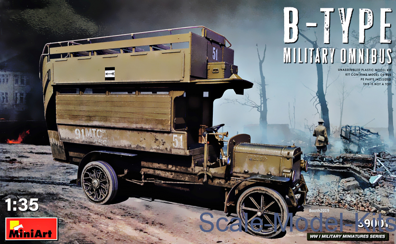 MiniArt - B-Type Military Omnibus - Plastic Scale Model Kit In 1:35 ...