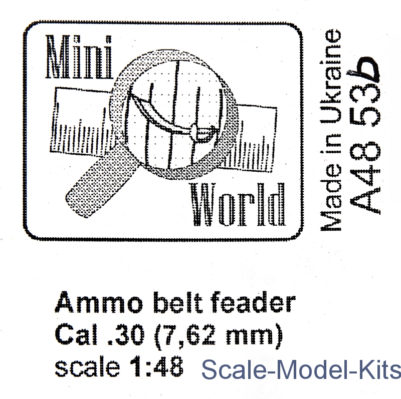 8 pcs   1/48 Mini World # 4853b Ammo belt feader Cal .30 7.62 mm 