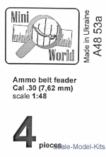 Ammo belts feader Cal. 30 (7,62 mm), 4 pcs