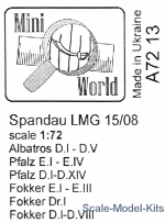 Spandau LMG 15/08 machine gun