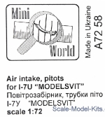 Air intake and pitots for I-7U, Modelsvit kit