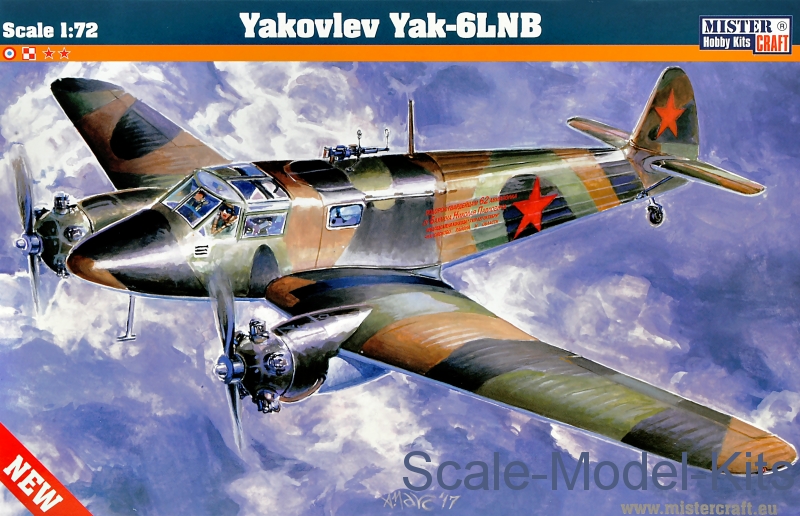 Mister Craft - Yakovlev Yak-6 LNB - plastic scale model kit in 1:72 ...