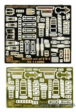 NS144008 Detail set for UT-1 soviet airplane (resin wheels and Photoetched parts), for Mikro-Mir