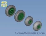 NS48112-a Wheels set for Ka-27 / Ka-32 Soviet / Russian helicopter - No mask series