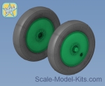 NS48117-a Wheels set for Soviet WWII plane U-2 / Po-2 - No Mask series