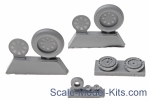 NS48120-a Wheels set for Vought F4U Corsair - No mask series