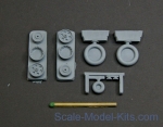 Wheels set for Focke-Wulf 190 A/F/G early main disk (with hole) with late (smooth)