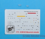 AGM65 Maverick + LAU-117/A Launcher (2 pcs., decal, PE parts)