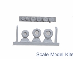 Detailing set: Wheels set for YaK-52 No mask series, Northstar Models, Scale 1:72