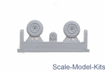 NS72085-b Wheels set for Soviet WWII fighter La-5/F/FN - Light series