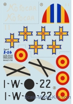 Decals / Mask: Decal for Polikarpov I-16, part 2, Print Scale, Scale 1:32