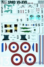 PRS48-046 Decal for fighter Spad VII-XVII, Part 1