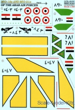 Decals / Mask: Decal for MiG-19s and MiG-21s of the Arab Air Force, Part 2, Print Scale, Scale 1:48