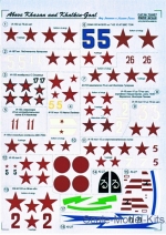 Decals / Mask: Decal for I-153, I-15bis, I-16, SB M-100, SB M-103, TB-3, Print Scale, Scale 1:72