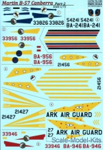 Decals / Mask: Decal for B-57 Canberra Part 2, Print Scale, Scale 1:72