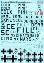 Decals / Mask: Wet decal for German Mistel "Composites 72", part 1, Print Scale, Scale 1:72