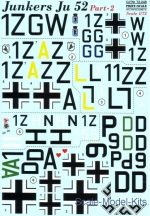 Decals / Mask: Decal for Junkers Ju 52, part 2, Print Scale, Scale 1:72