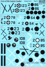 Decals / Mask: Decal for Heinkel He-51 "Aces of the Legion Condor", part 1, Print Scale, Scale 1:72