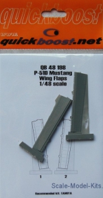 QBT48198 P-51D Mustang wing flaps (Tamiya)