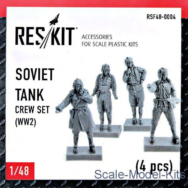 Scale Ww2 Reskit - Soviet tank crew set (WW2) - plastic scale model kit in 1:48 ...