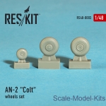 Detailing set: Wheels set for An-2 "Colt" (1/48), Reskit, Scale 1:48