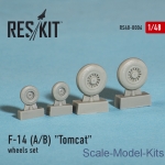 Detailing set: Wheels set for F-14 (A/B) Tomcat (1/48), Reskit, Scale 1:48