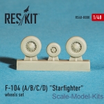 RS48-0008 Wheels set for F-104 (A/B/C/D) Starfighter (1/48)