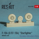 RS48-0009 Wheels set for F-104 (E) and CF-104 Starfighter (1/48)