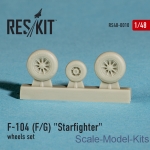Detailing set: Wheels set for F-104 (F/G) Starfighter (1/48), Reskit, Scale 1:48