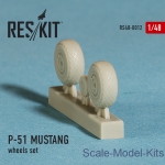 Wheels set for P-51 Mustang (1/48)
