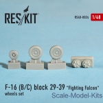 RS48-0024 Wheels set for F-16 (B/C) Block 29-39 Fighting Falcon (1/48)
