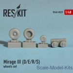 RS48-0029 Wheels set for Mirage III (D/E/R/S) (1/48)