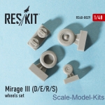 Wheels set for Mirage III (D/E/R/S) (1/48)