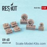 Detailing set: Wheels set for UH-60 (all versions), Reskit, Scale 1:48