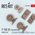 RS48-0077 Wheels set for Republic F-105 (F) Thunderchief