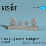 Wheels set for F-104 (G/S) Turkish Starfighter (1/72)