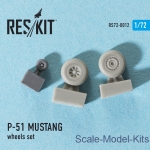 Wheels set for P-51 Mustang (1/72)