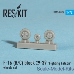 Wheels set for F-16 (B/C) Block 29-39 Fighting Falcon (1/72)