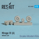 RS72-0027 Wheels set for Mirage III (A) (1/72)