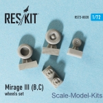 Wheels set for Mirage III (B,C) (1/72)