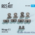 RS72-0035 Wheels set for Mirage F.1 (1/72)